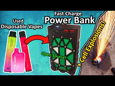 Making a Power Bank from Disposable Vapes: UPGRADED + Extreme Tests!