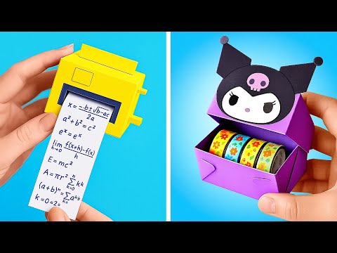 🖍️ EASY PAPER CRAFTS FOR SCHOOL! Fun DIY Ideas You’ll Love ✂️📚
