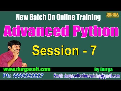 Advanced Python || Instance Method, Getter & Setter Methods || by Durga On 17-07-2018