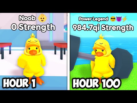 I Survived 100 Hours in Arm Wrestle Simulator (Roblox)