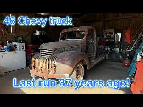 1946 Chevy truck in a barn for 37 years! Will it run?