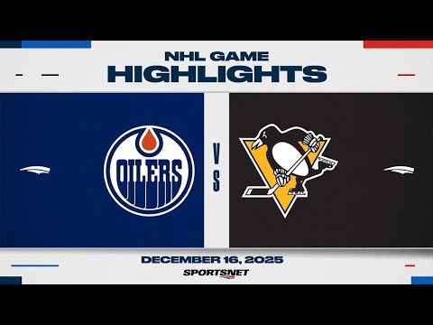 NHL Highlights | Oilers vs. Penguins - December 16, 2025