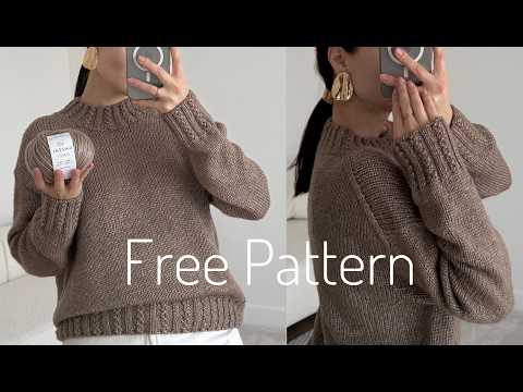 Tutorial on knitting a sweater using the "Japanese shoulder" technique!