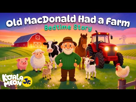 Old Macdonald Had A Farm 🐷 🐴 🐮 The PERFECT Bedtime Story for Toddlers with Baby Sleep Music 🎶