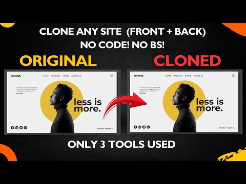 CLONE ANY WEBSITE IN MINUTES (FRONT & BACKEND)—NO CODING, NO BS, 3 TOOLS, 3 STEPS | TRAE | NETLIFY