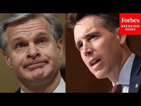 'Absolutely Unbelievable': Josh Hawley Hammers FBI Director For Leaving Hearing Early For Vacation