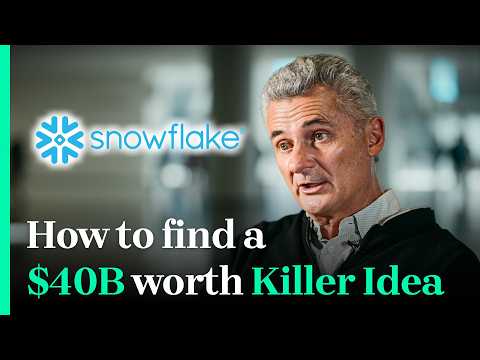 How to find a Killer Idea worth $40B | Co-founder of Snowflake, Benoit Dageville
