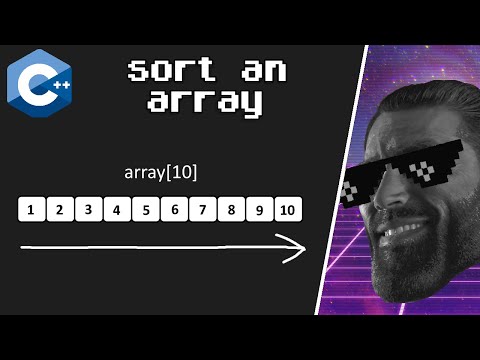 How to sort an array in C++ for beginners ➡️