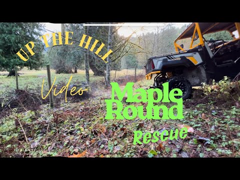 Rescuing the Lost Round. #upthehill #chainsaw #firewood #arcticcat #wood #stihl #splittingwood #work