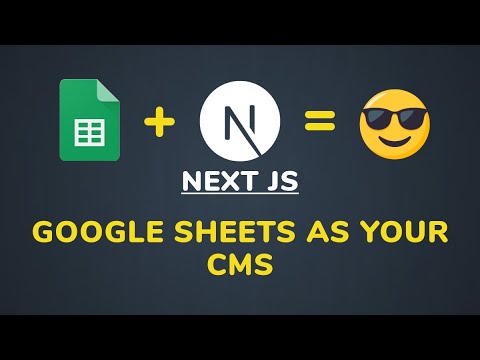📘 Building Your Nextjs Profile Site with Google Sheets as a CMS