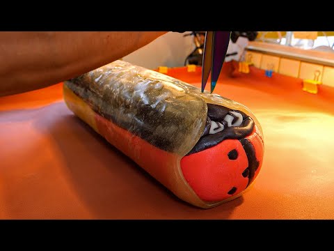 Amazing Process of Handmade Ladybugs Candy Making, Korean Candy Master