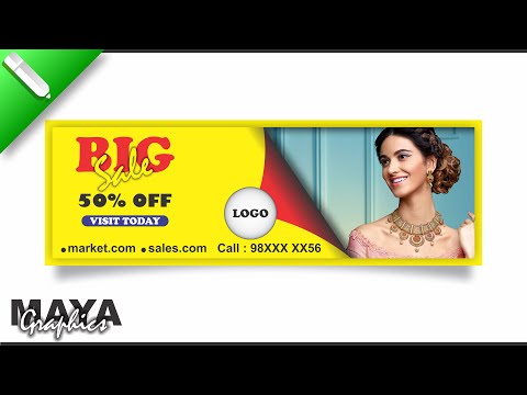 Flex Banner Design in Coreldraw | Banner design | Flex design | Board design | Coreldraw tutorial