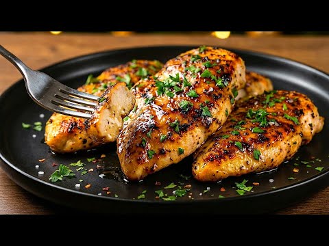 BESTES Knuspriges Hähnchen – Nur 15 Minuten! Probieren Sie dieses saftige Hähnchenschnitzel.