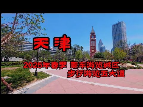 天津 2025年春季乘车游览城区步行游览五大道