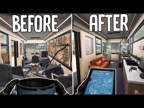 Turning an Old Bus into a Beautiful Home in Bus Flipper Simulator