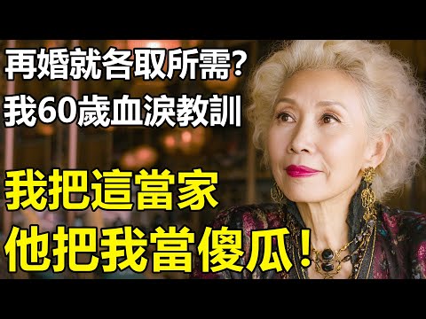 以為再婚了個好老伴，卻發現對方把我當成免費保姆？60歲阿姨哭訴：我把這當家,他把我當傻瓜！【養老|情感|生活|幸福生活】