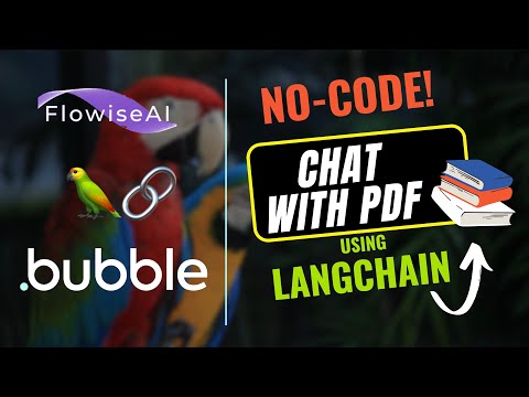 Build a No-Code Chat-with-PDF LangChain app using Flowise and Bubble