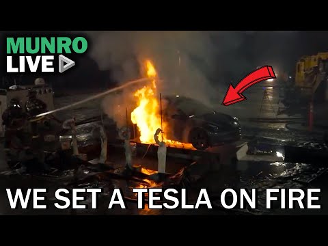 EV Fire Safety: Inside UL Research Institutes' Training with Munro on Fighting EV Battery Fires.