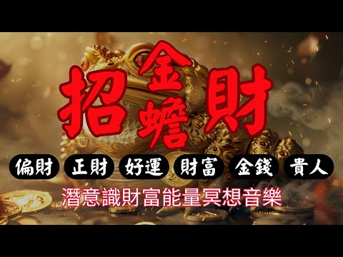看5分鐘就有財進來，這個影片打開你的潛意識正財能量，偏財，家庭和谐、夫妻和谐, 趕快利用金蟾來增强你的潛意識賺錢的能量 財富音樂 潛意識音樂  ,金錢運音樂 , 招財發財音樂 , 財富能量音樂