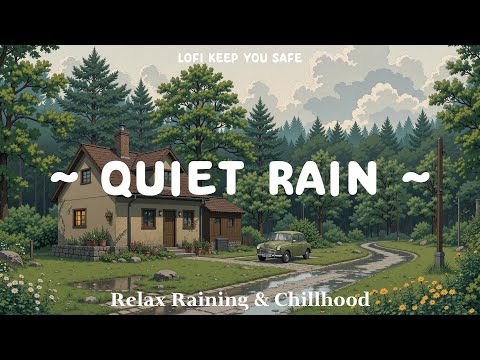 Japanese Village Raining 🌆 Rain Sounds &amp; Deep Focus to relax, chill with lofi hip hop / rain lofi