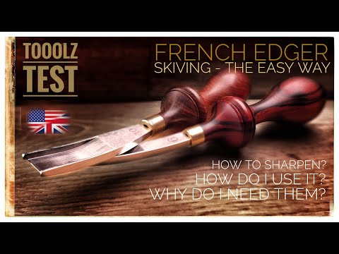 French Edger - Skiving leather the easy way