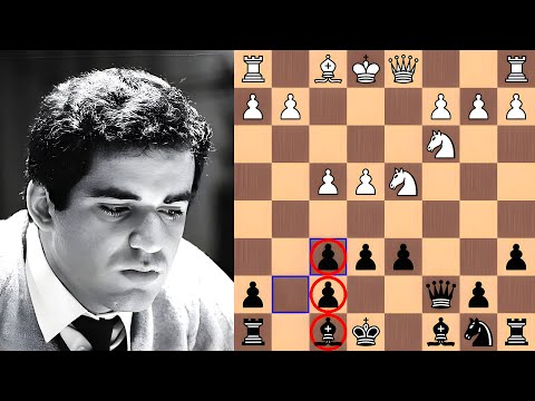 Kasparov is a BEAST with his bishops