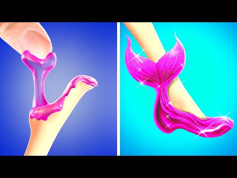 Mermaid Lost the Shoes!🥺🧜‍♀️ Best Doll Crafts How to Be a Mermaid