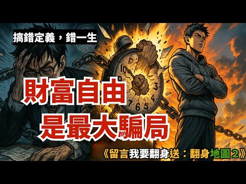 《財富自由是騙局》：你以為存到錢就自由？其實只是換條更貴的鍊子｜財商腦外科｜反人性 × 逆思維富有的習慣｜反人性 x 逆思維，留言送翻身地圖２