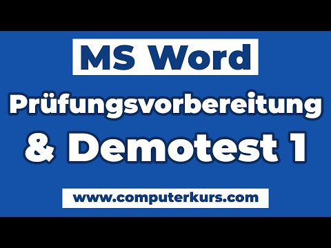 📘 Word Demotest – Prüfungsvorbereitung mit Gesamtbeispiel Schritt für Schritt!