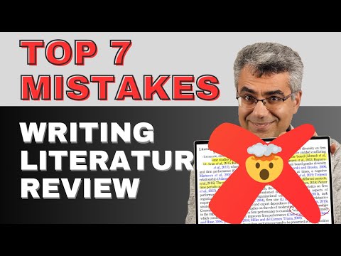 π€― Top 7 Mistakes to Avoid in Writing a Literature Review for Your Thesis, Paper, or Research Project