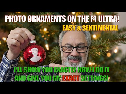 How I Turned Family Photos into MAGICAL Christmas Ornaments with a Laser! 🎄✨ (XTool F1 Ultra)