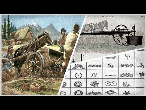 Как убирали хлеб до комбайнов. Механические жатки. Европа.