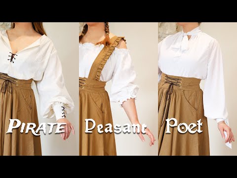 Floofy White Blouses for Historical Aesthetics