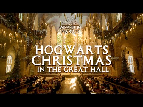 Hogwarts Christmas in The Great Hall 🎄 | Harry Potter Hogwarts Legacy Music and Ambience