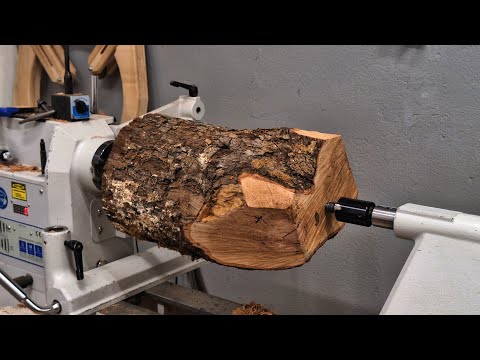 Woodturning - Log to beautiful vase!