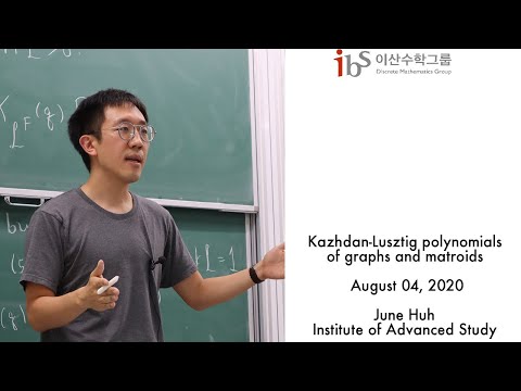 2020.08.04, June Huh (허준이), Kazhdan-Lusztig polynomials of graphs and matroids