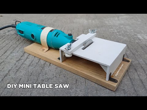 DIY MINI TABLE SAW with Mini Die Grinder and PVC