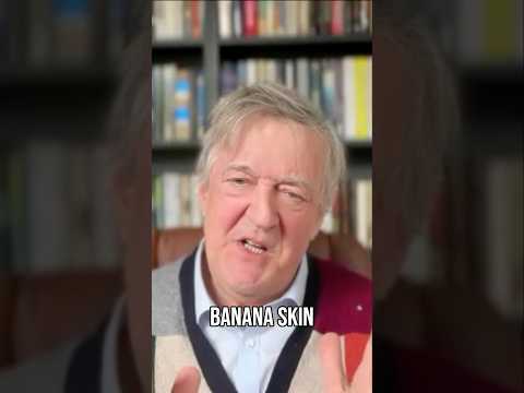 How to film someone slipping on a banana skin w/ Stephen Fry…#stephenfry #chaplintalks #interview