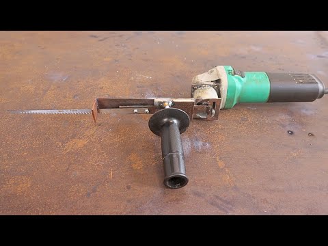 How to effectively turn a grinder into a reciprocating saw / Homemade tool