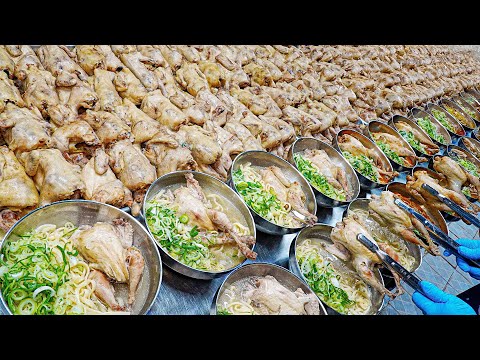 1000 bowls sold per day! Amazing Korean Chicken Noodle Master / korean street food