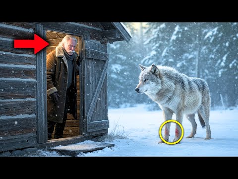 Un Lobo Congelado Miró Al Hombre Como Pidiendo Entrar... Lo Que Pasó Después Fue Impactante