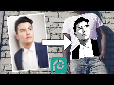 Convert a raster photo to vector in Photopea