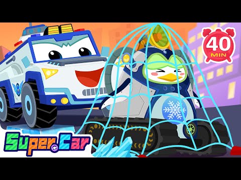 冰企鵝大作戰｜冰雪世界的救援任務 🐧❄️｜冬季冒險 🧊｜可愛動物 🥰｜節奏故事 🎶｜超級汽車 🚗