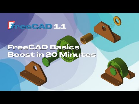 FreeCAD Full Project for Beginners: Part Modeling, Assembly Constraints & Motion