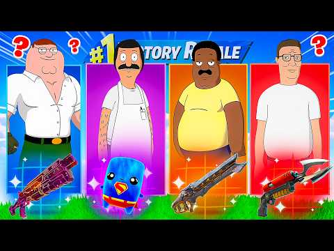 The *RANDOM* CARTOON DAD BOSS Challenge! (Fortnite)