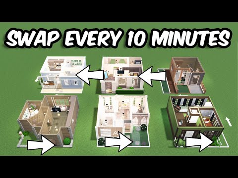 HOUSE BUILD BATTLE EXCEPT EVERY 10 MINUTES THEY SWAP HOUSES...