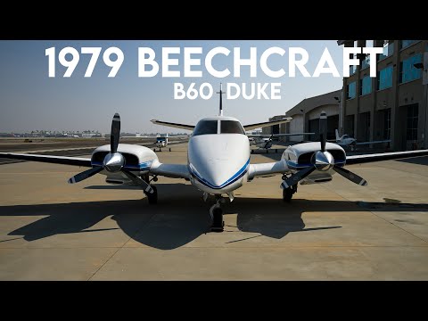 1979 Beechcraft B60 Duke: Sunset Flight to Big Bear, California