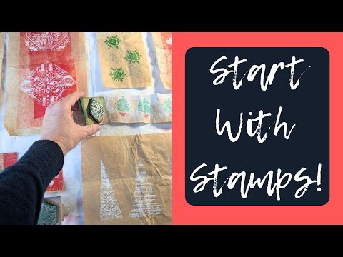 Start Printmaking with Stamps | Simple, Creative and Festive 