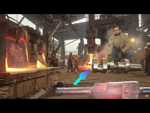 Complete Process of Making 3Cylinder Ammonia Crankshaft! | 3 Cylinder Crankshaft Manufacturing Video