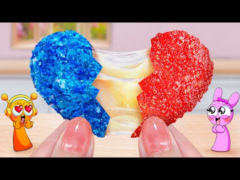 Best Sprunki Couple 💝 Miniature Fried Mozzarella Cheese Chicken Heart Shape 🖤 Mina Mini Kitchen